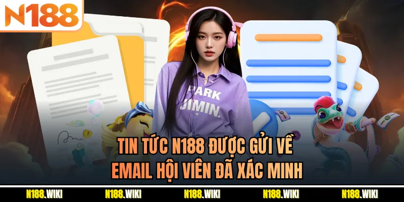 Tin tức N188 được gửi về email hội viên đã xác minh